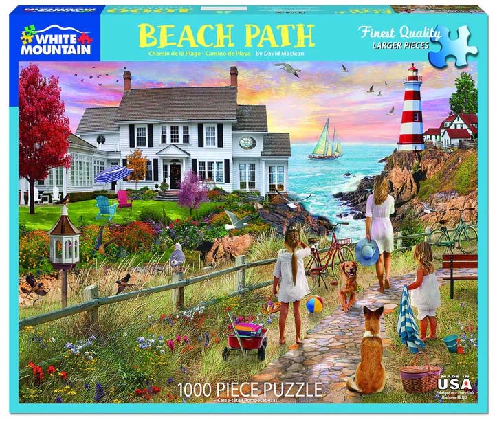 White Mountain Beach Path Jigsaw Puzzle