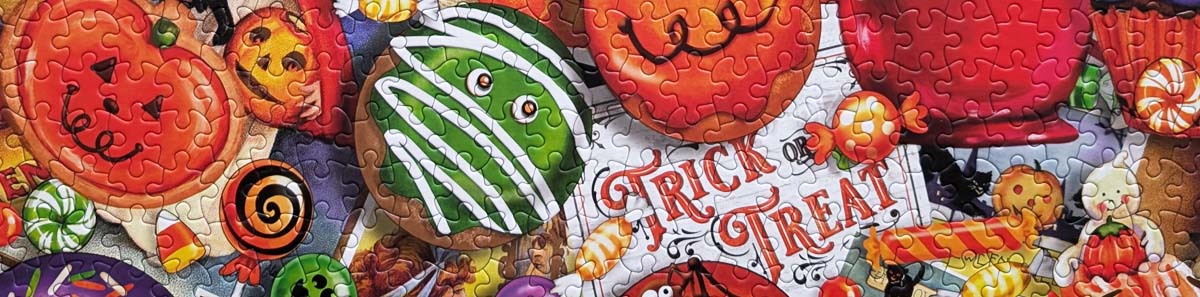 White Mountain Trick or Treat Jigsaw Puzzle