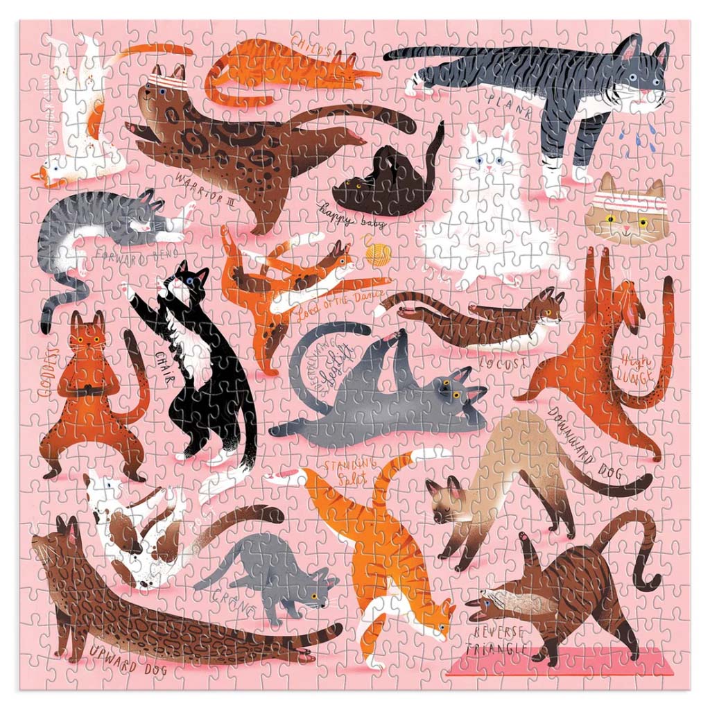 Galison Yoga for Cats Jigsaw Puzzle