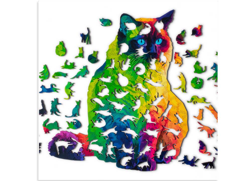 A Happy Cat 1000 Piece Jigsaw Puzzle by Goodway Puzzles