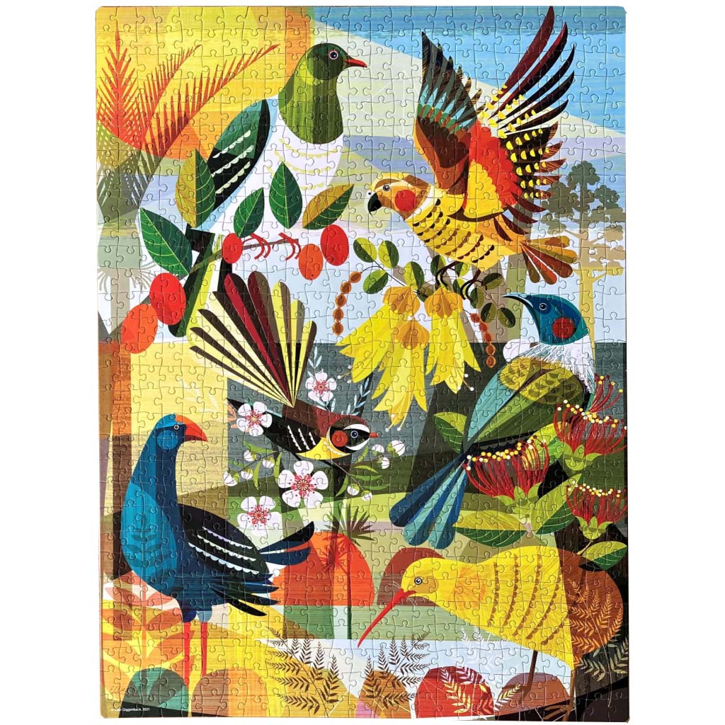 Spinmaster Games Flora and Fauna Jigsaw Puzzle art by Ellen Giggenbach