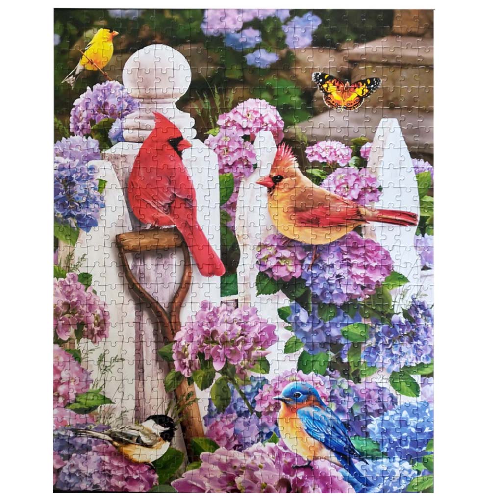 Vermont Christmas Company Cardinals and Friends Jigsaw Puzzle