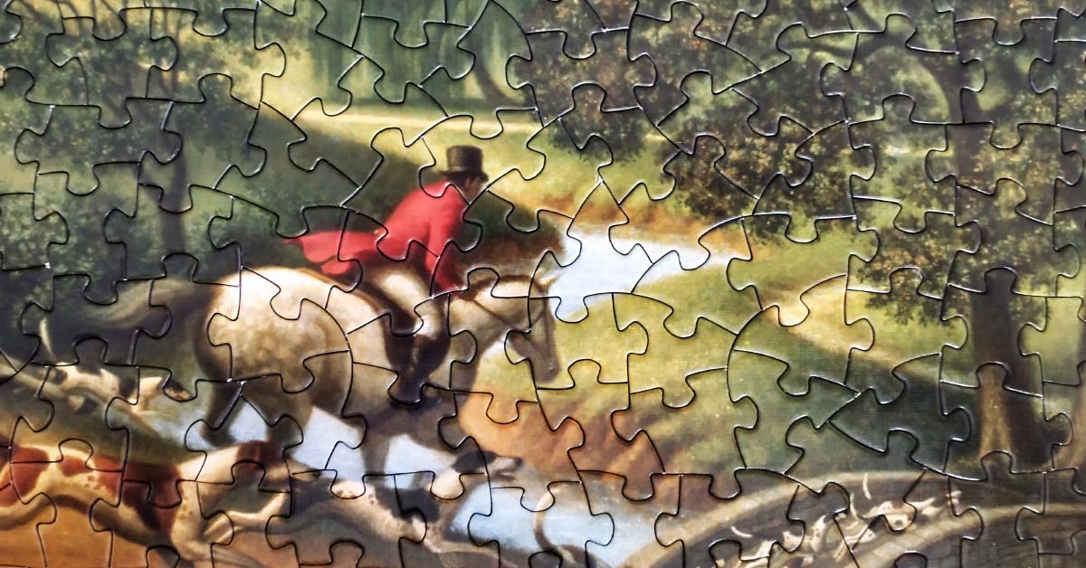 Spilsbury Fox Hunt Dan Craig Jigsaw Puzzle