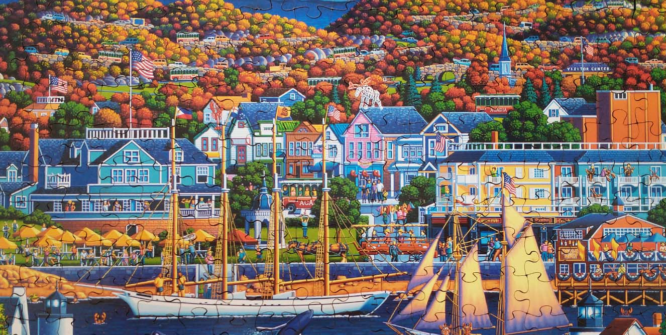 Dowdle Wooden Mini Jigsaw Puzzle: Acadia