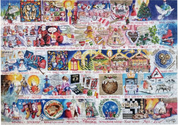 Gibsons Christmas Alphabet Jigsaw Puzzle