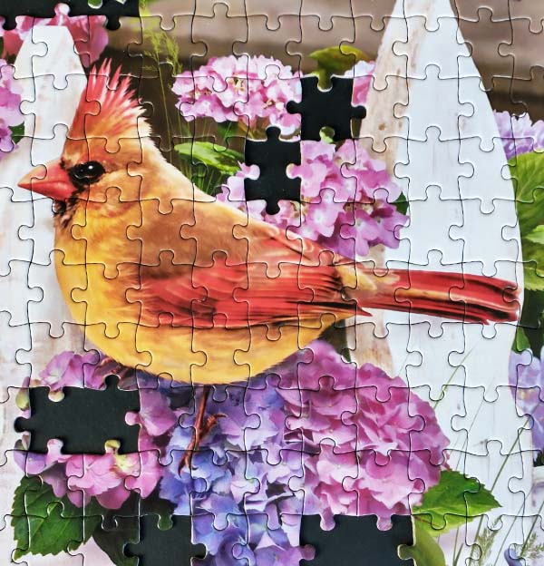Vermont Christmas Company Cardinals and Friends Jigsaw Puzzle