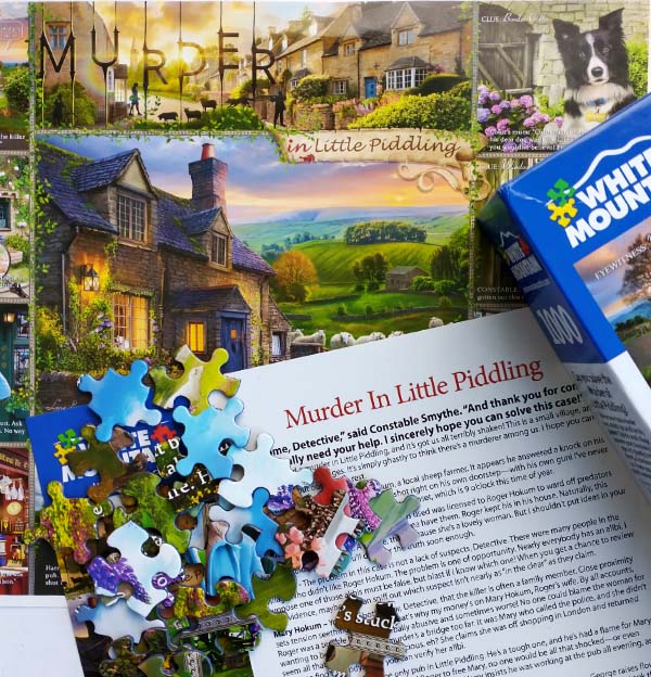 White Mountain Mystery Jigsaw Puzzle Murder in Little Piddling