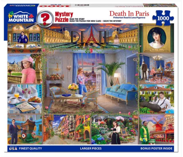 White Mountain Death in Paris Mystery Jigsaw Puzzle