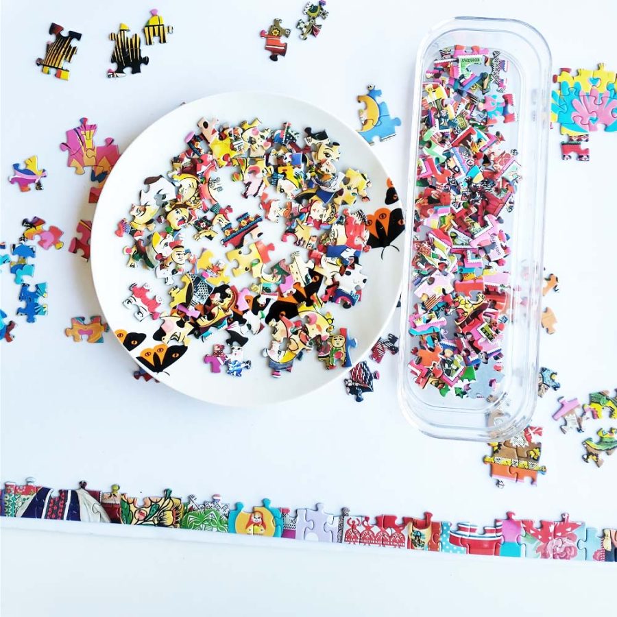 Cobble Hill Dollies Jigsaw Puzzle Foamcore Board White