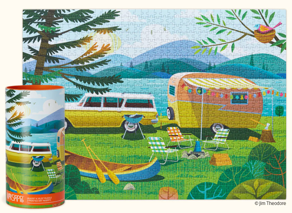 Werkshoppe Happy Camper Jigsaw Puzzle