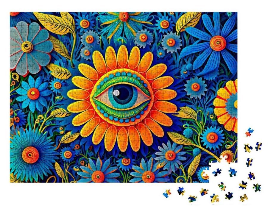 Watchful Flower jigsaw puzzle by Michael J. Maloney