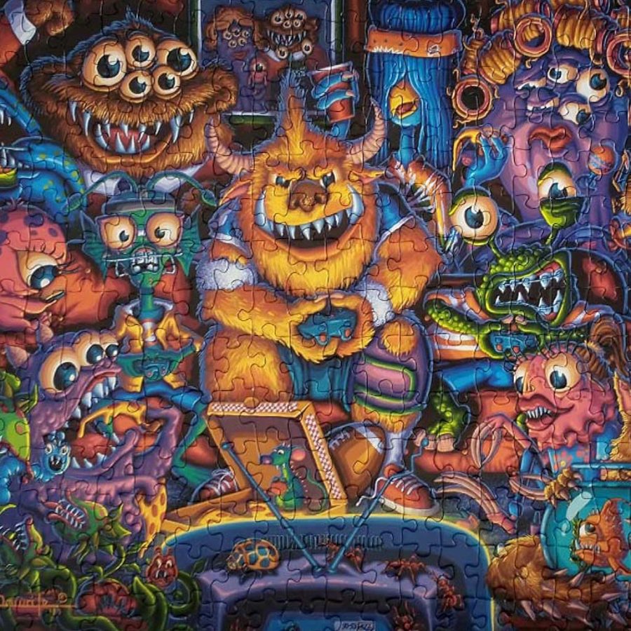Dowdle Folk Art Gaming Monsters Jigsaw Puzzle