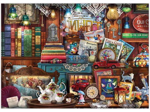 Crown Point Graphics Sunnyside Antiques Jigsaw Puzzle