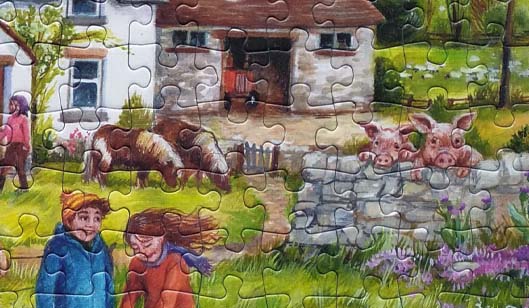 Falcon Highland Farm Jigsaw Puzzle