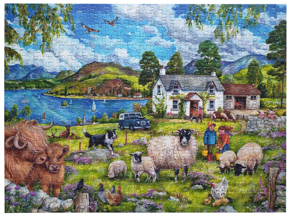 Falcon Highland Farm Jigsaw Puzzle