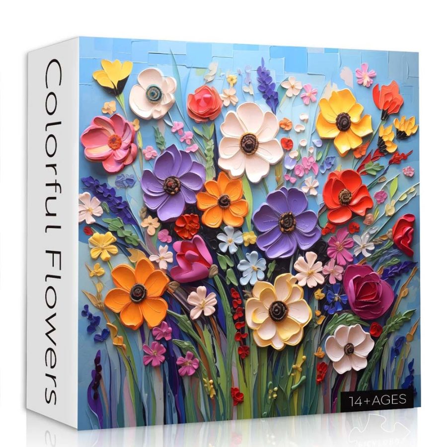 PickForU Colorful Flowers Jigsaw Puzzle