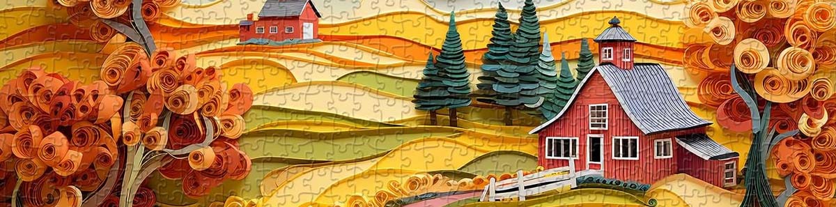 PickForU Golden Countryside Jigsaw Puzzle