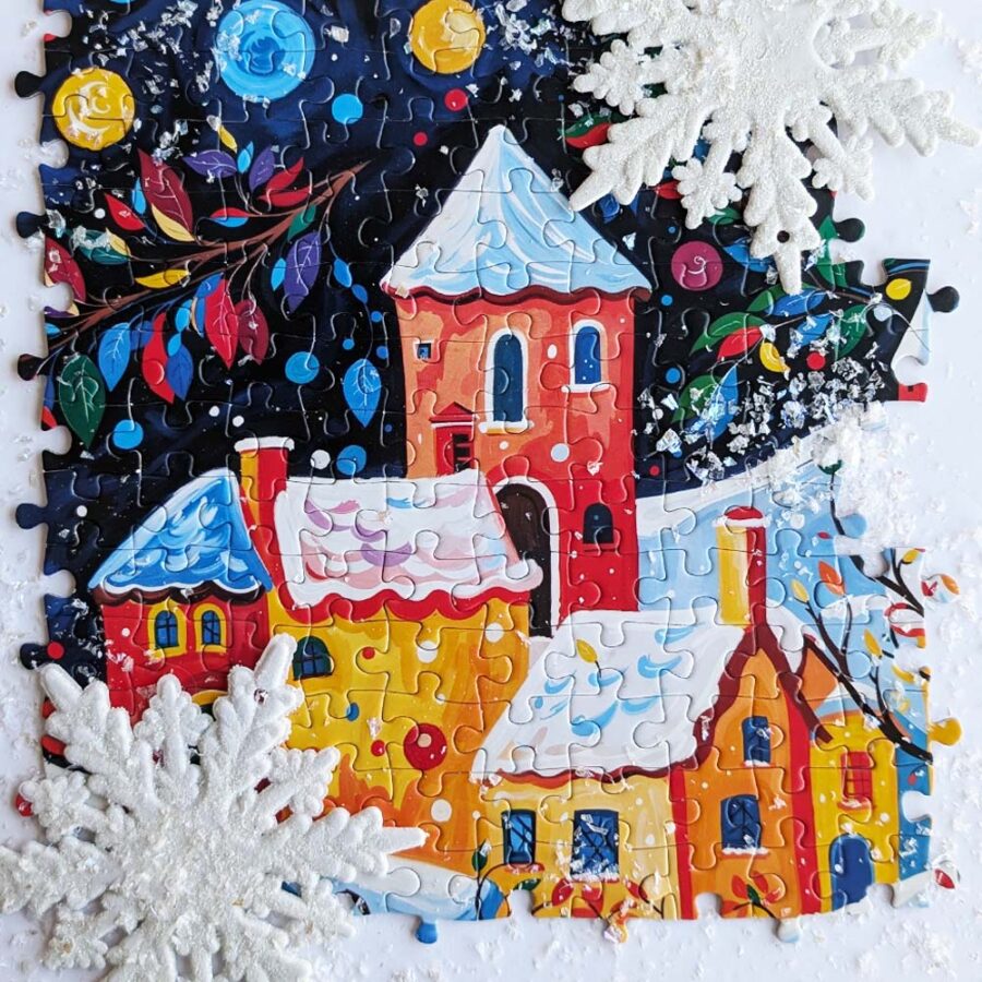 Cross and Glory Santa's Yuletide Village Jigsaw Puzzle