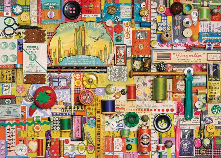 Cobble Hill Sewing Notions Jigsaw Puzzle