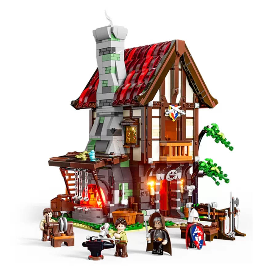 Funwhole Medieval Forge House 3D Building Set