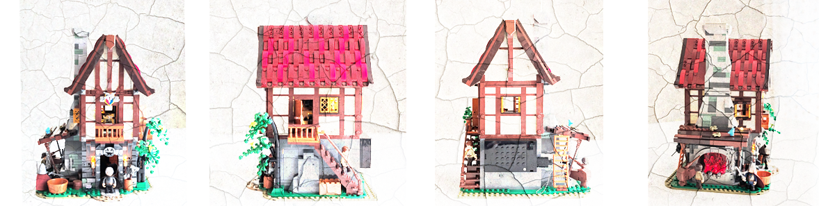 Funwhole Medieval Forge House 3D Building Set