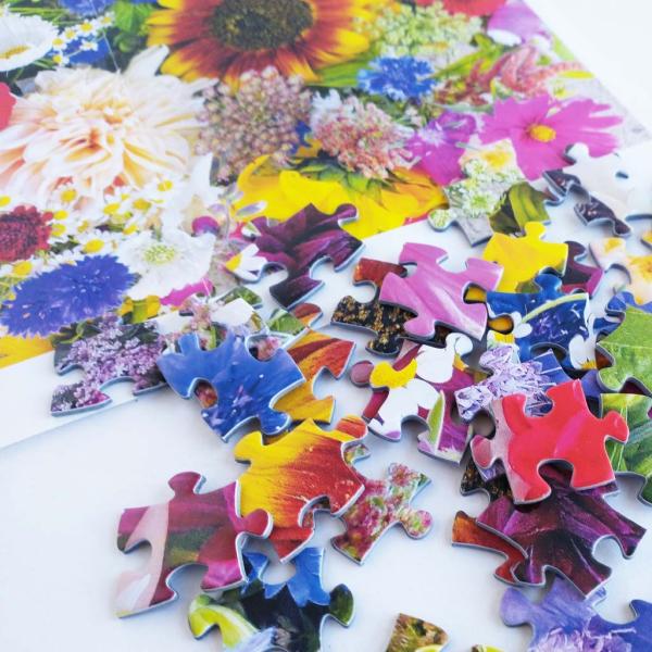 Oakland Puzzle Company Boxcar Flower Farm Jigsaw Puzzle